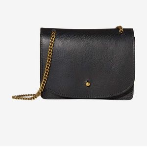 Madewell Chain Crossbody Bag In Black